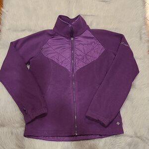 Columbia womens bugaboo purple fleece jacket size small